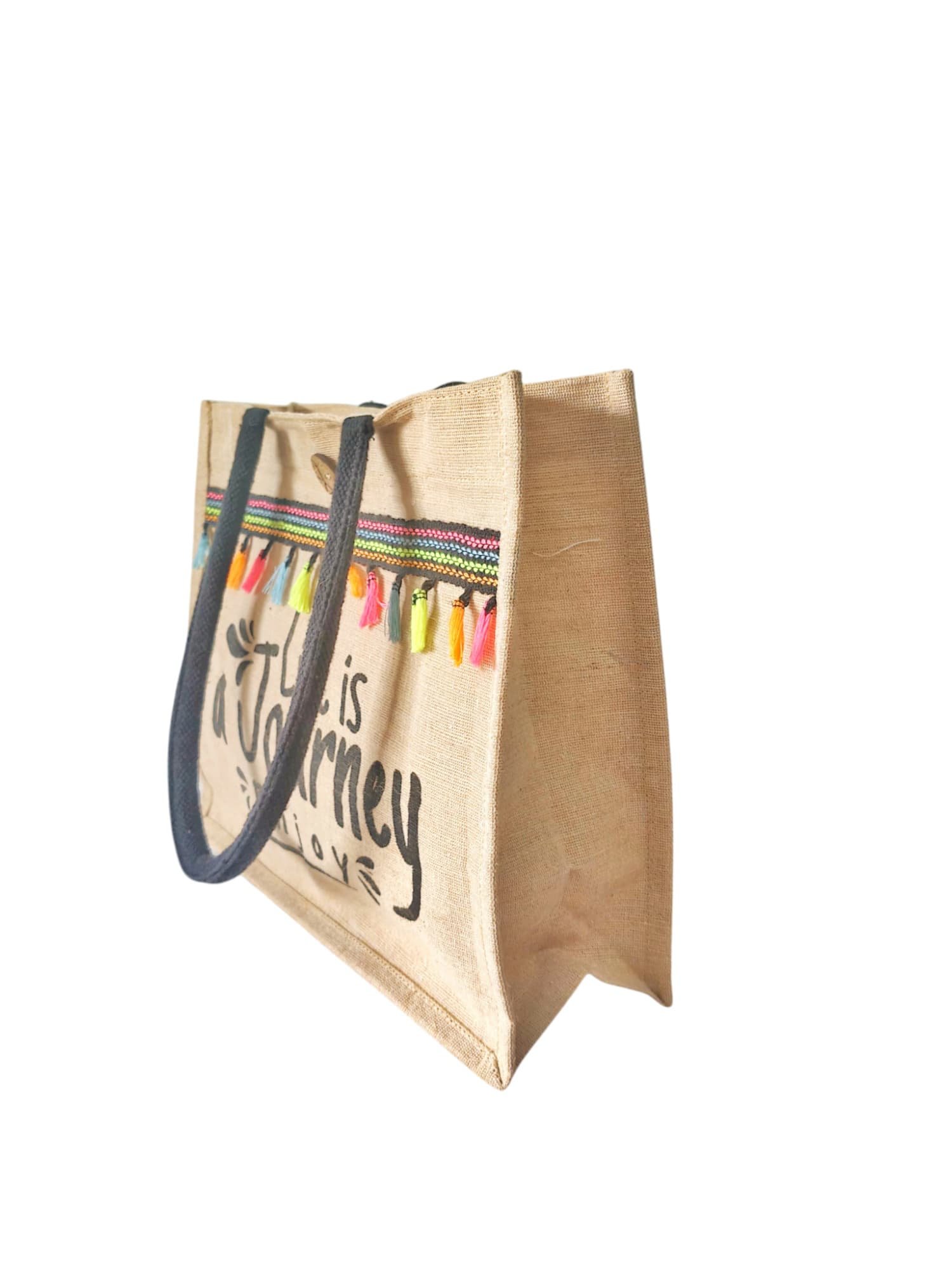 Original Jute Bag With Printed Design thumbnail 2